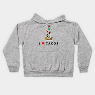 I Love Tacos Kids Hoodie